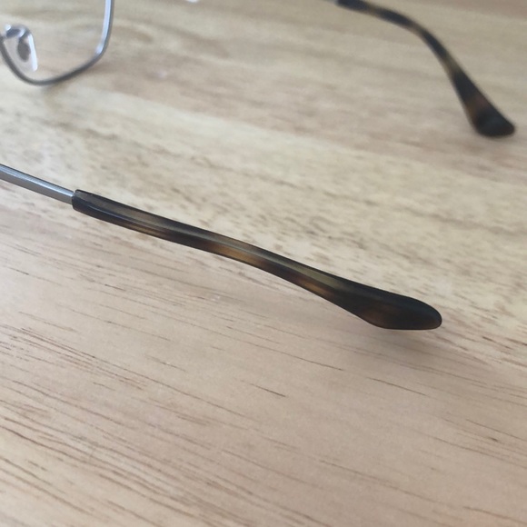 Ray Ban silver and brown eyeglasses frames - Picture 6 of 7